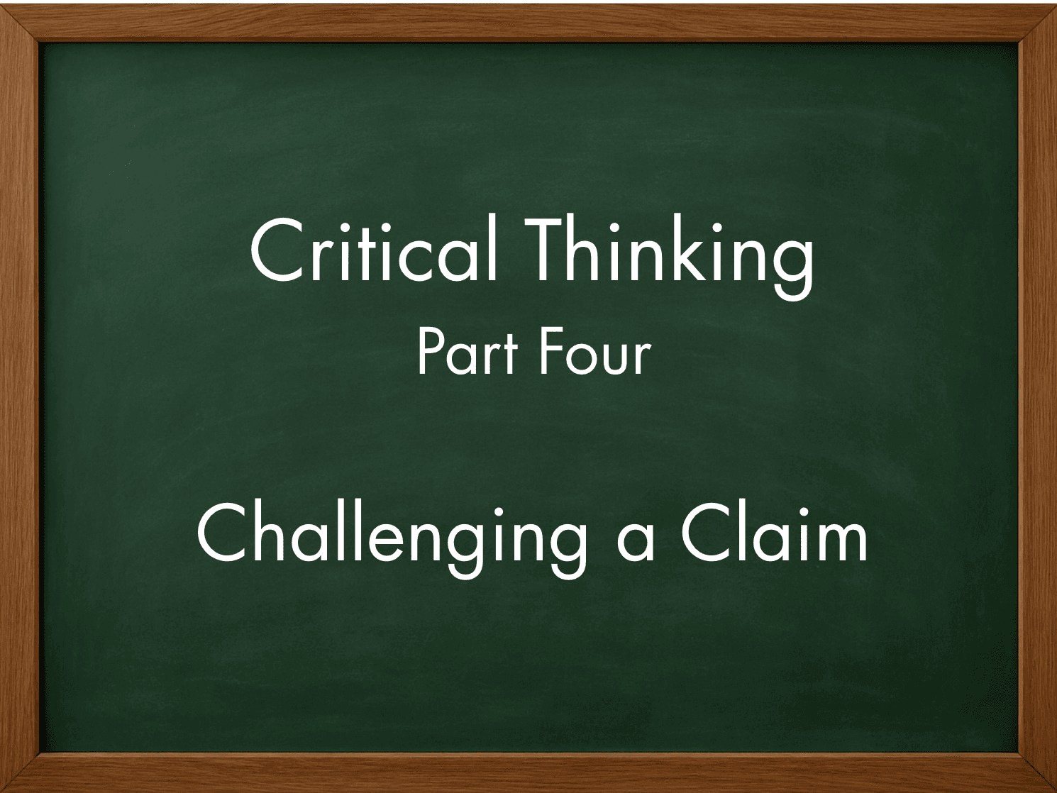 Part Four: Challenging a Claim